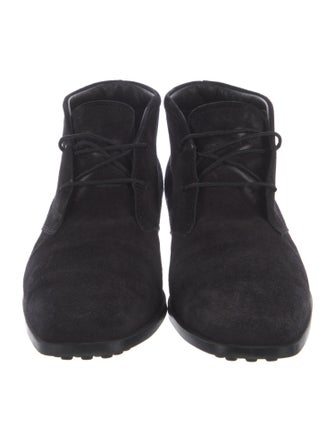 Tod's Suede Lace-Up Boots