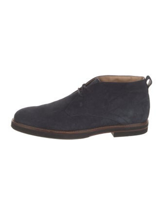 Tod's Suede Lace-Up Boots