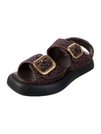Tod's Jute Printed Slides