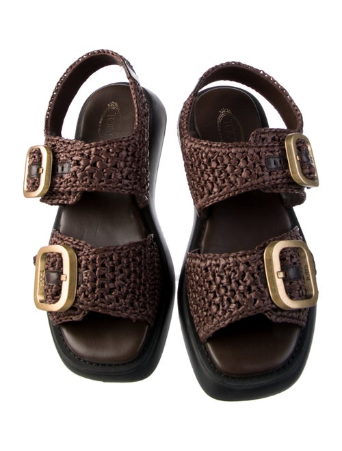 Tod's Jute Printed Slides