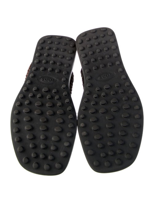 Tod's Jute Printed Slides