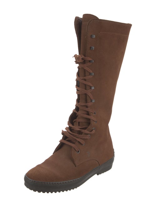 Tod's Suede Lace-Up Boots