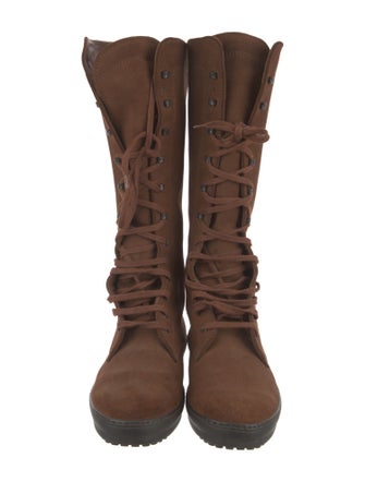 Tod's Suede Lace-Up Boots