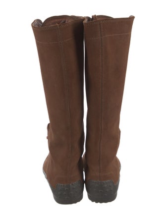 Tod's Suede Lace-Up Boots
