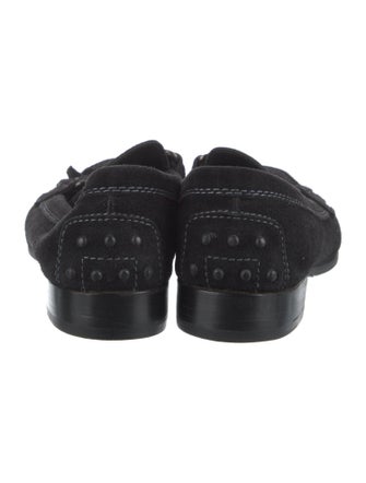 Tod's Horsebit Accent Suede Loafers
