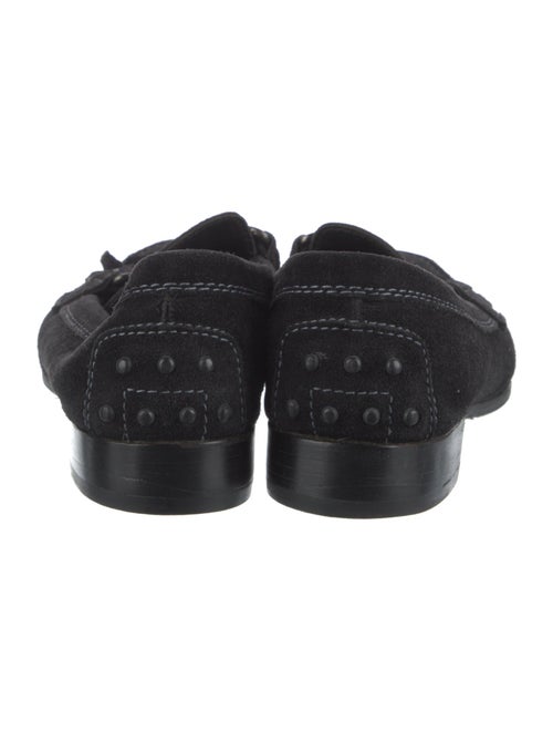 Tod's Horsebit Accent Suede Loafers