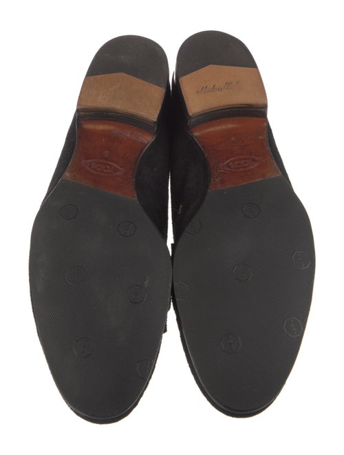 Tod's Horsebit Accent Suede Loafers
