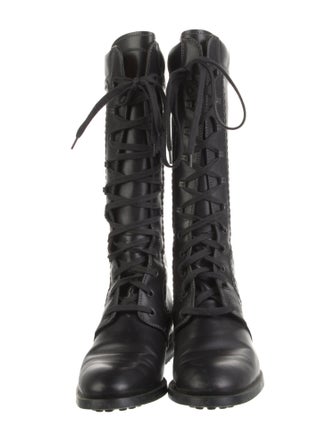 Tod's Leather Combat Boots