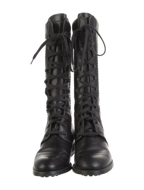 Tod's Leather Combat Boots