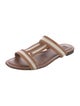 Tod's Leather Colorblock Pattern Slides