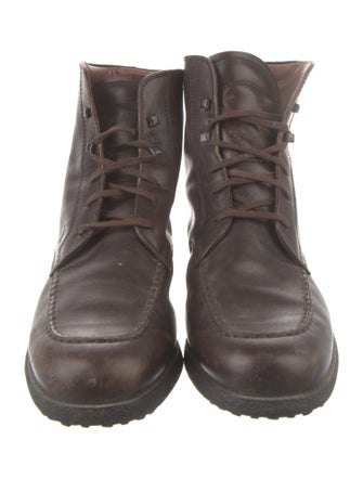 Tod's Leather Combat Boots