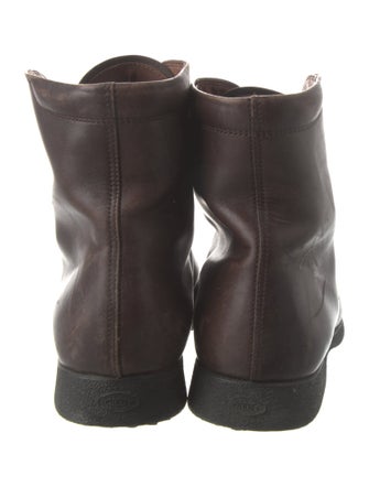 Tod's Leather Combat Boots