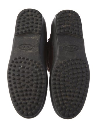 Tod's Suede Printed Combat Boots