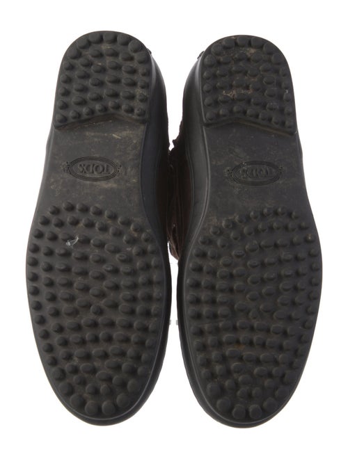 Tod's Suede Printed Combat Boots