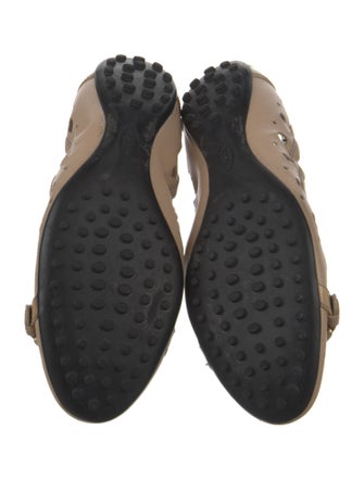 Tod's Leather Lasercut Accents Ballet Flats