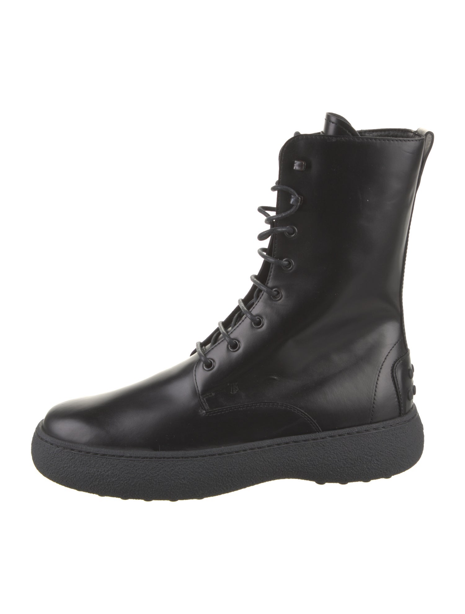 Tod's Leather Combat Boots
