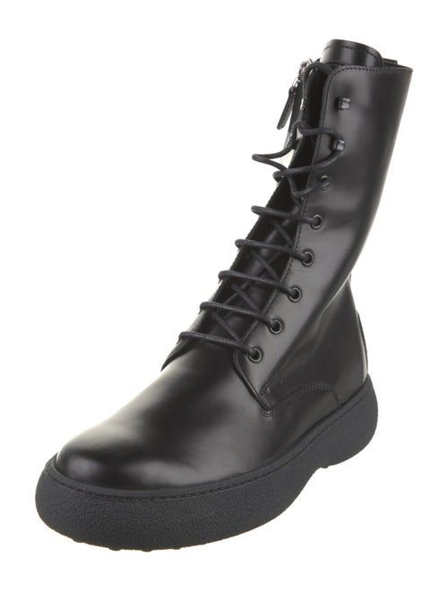 Tod's Leather Combat Boots
