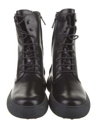 Tod's Leather Combat Boots
