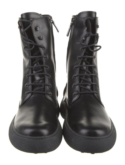 Tod's Leather Combat Boots