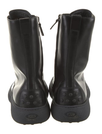 Tod's Leather Combat Boots