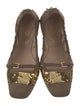 Tod's Suede Sequin Embellishments Ballet Flats