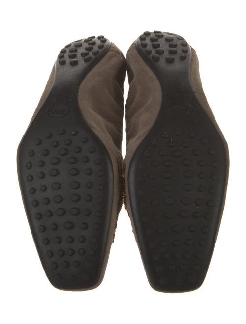 Tod's Suede Sequin Embellishments Ballet Flats