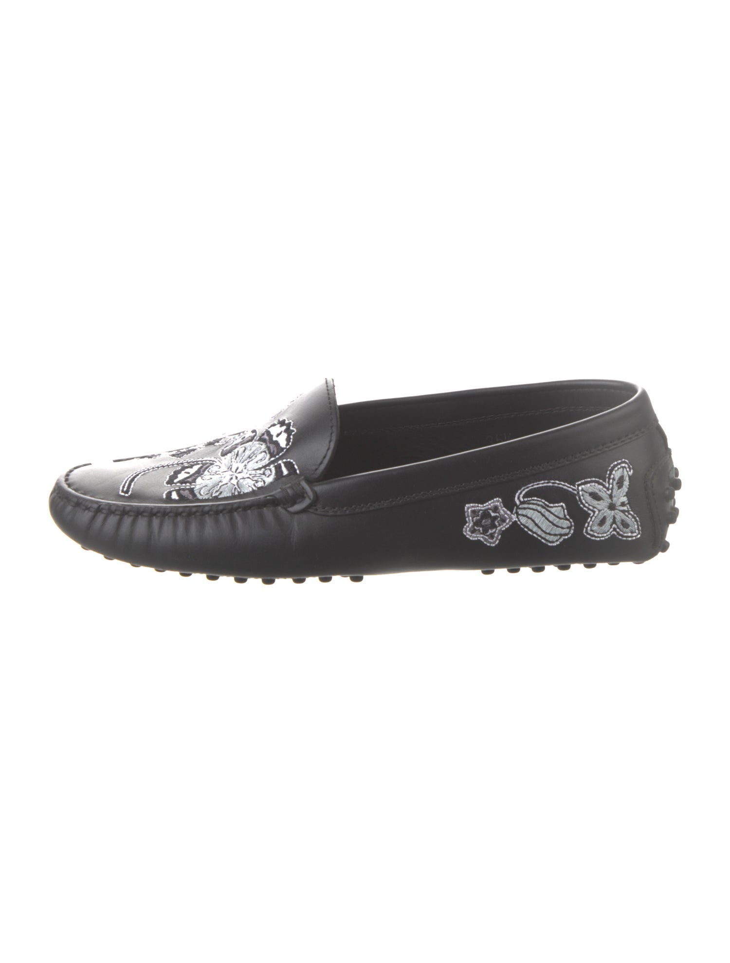 Tod's Leather Patterned Loafers