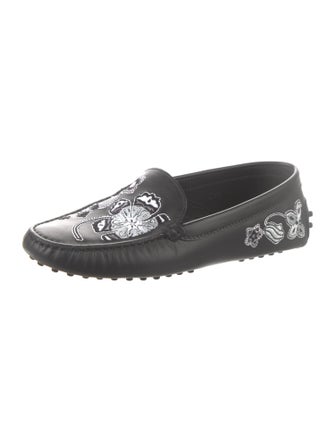 Tod's Leather Patterned Loafers