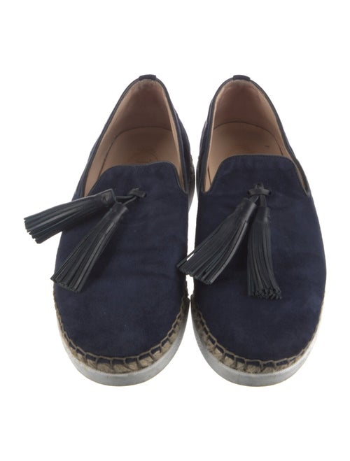 Tod's Suede Tassel Accents Espadrilles