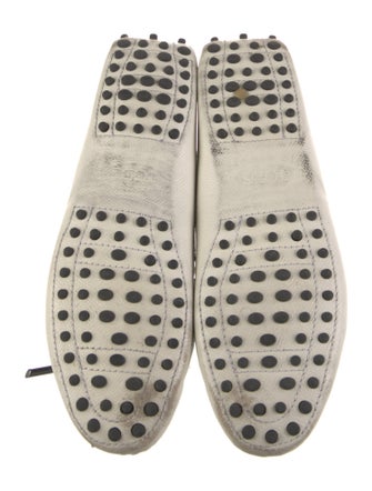 Tod's Leather Bow Accents Loafers