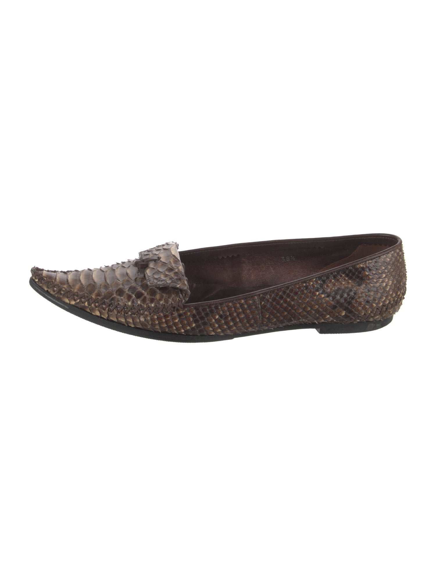 Tod's Leather Animal Print Flats