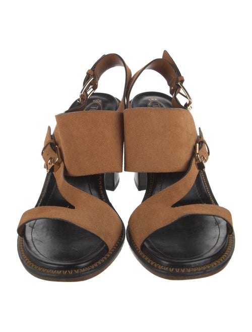 Tod's Suede Slingback Sandals