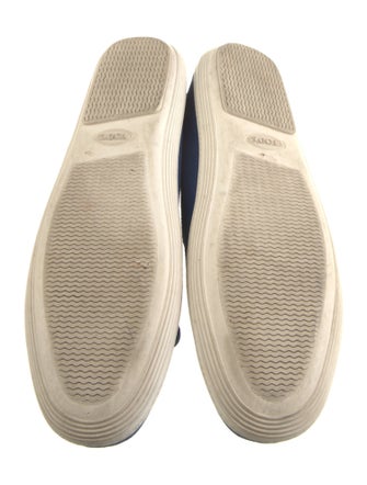 Tod's Suede Bow Accents Loafers