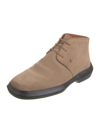 Tod's Suede Lace-Up Boots