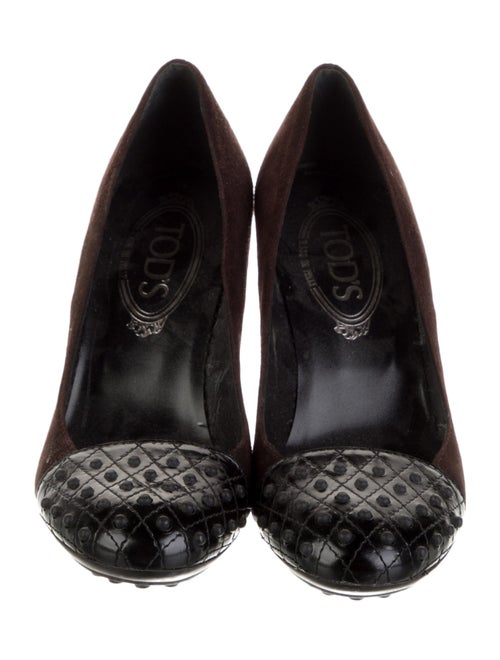 Tod's Suede Studded Accents Flats