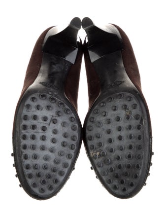 Tod's Suede Studded Accents Flats