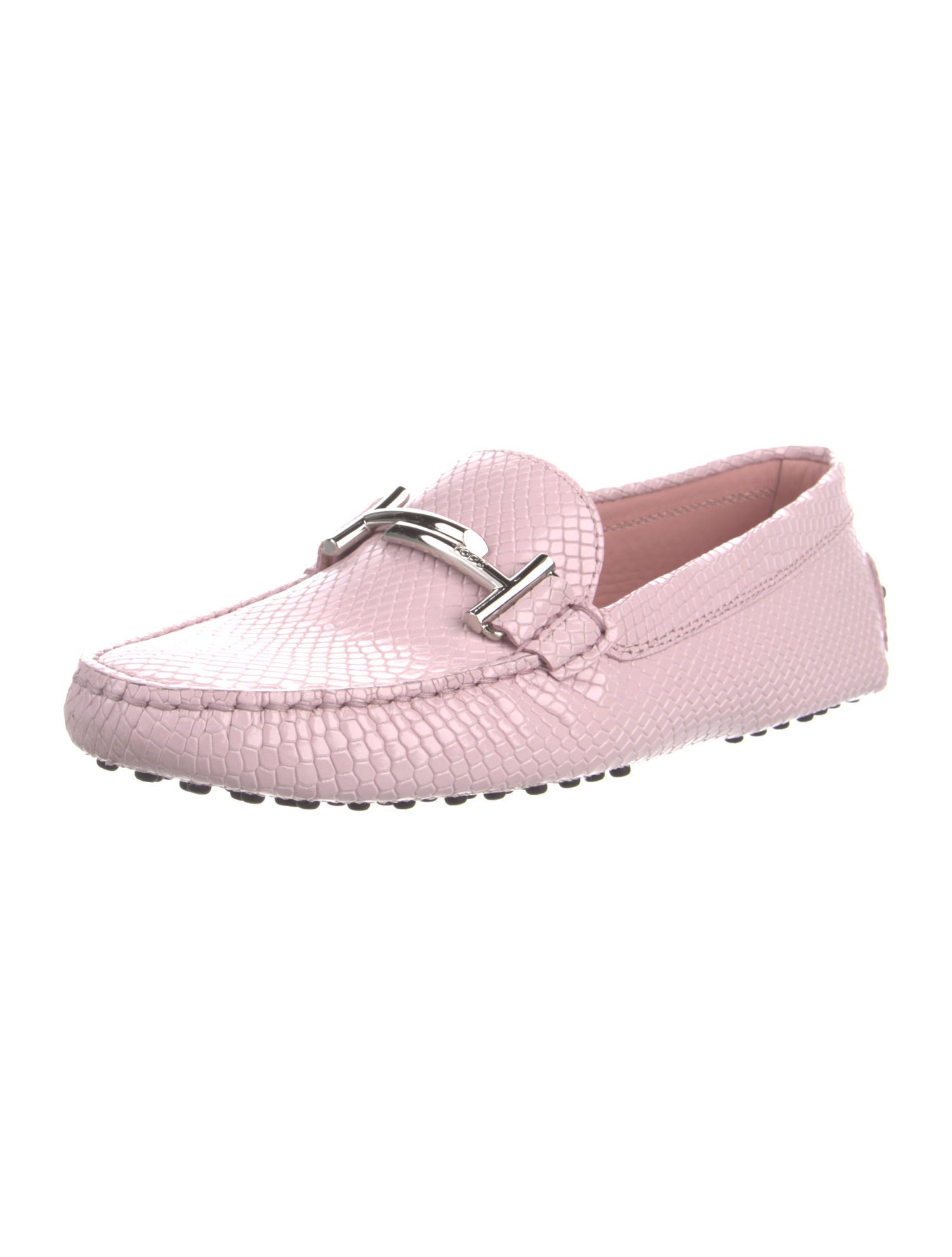 Tod's Horsebit Accent Leather Loafers