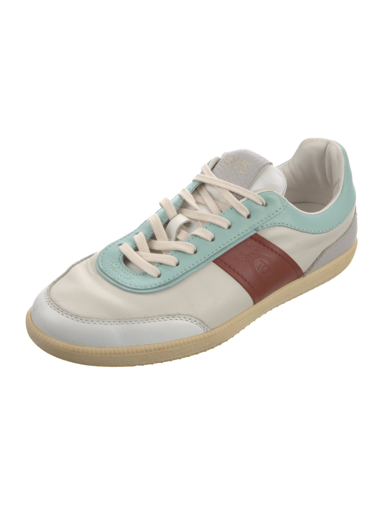 Tod's Leather Colorblock Pattern Sneakers