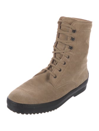 Tod's Suede Combat Boots