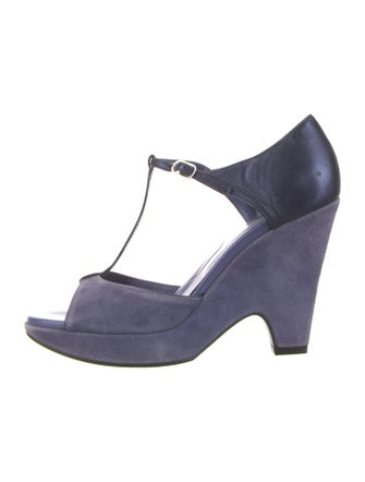 Tod's Suede T-Strap Pumps