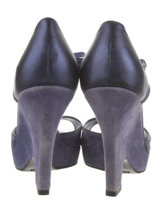 Tod's Suede T-Strap Pumps