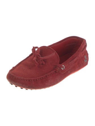 Tod's Suede Bow Accents Moccasins