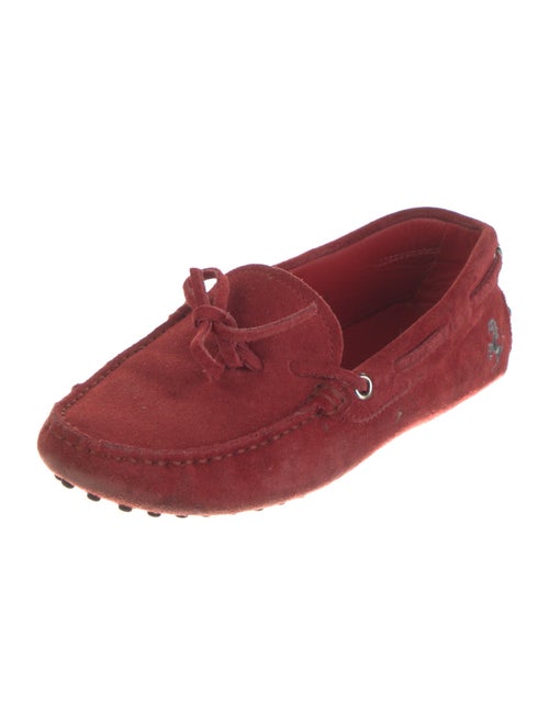 Tod's Suede Bow Accents Moccasins