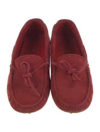 Tod's Suede Bow Accents Moccasins