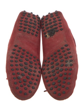 Tod's Suede Bow Accents Moccasins