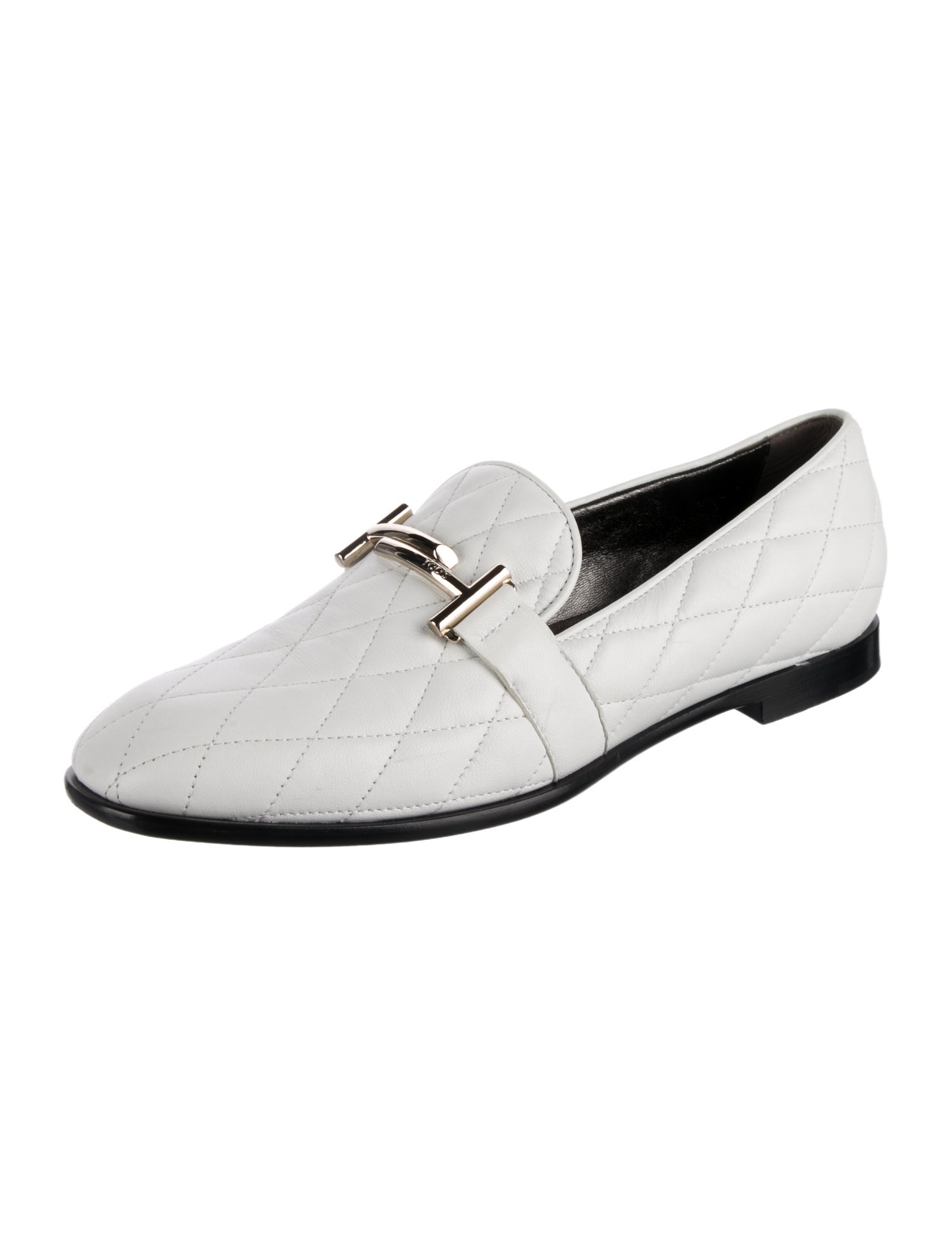 Tod's Horsebit Accent Leather Loafers