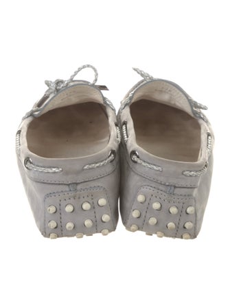 Tod's Suede Whipstitch Trim Moccasins