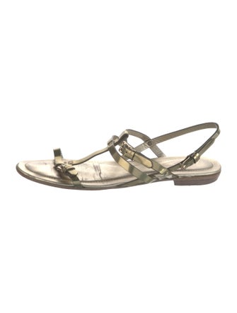 Tod's Patent Leather T-Strap Sandals