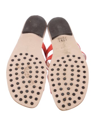 Tod's Leather Cutout Accent Slides