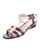 Tod's Leather T-Strap Sandals